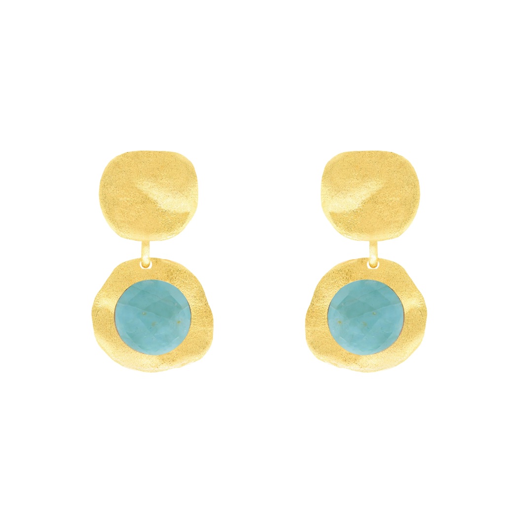 Bnib Marcia Moran Jewelry Sierra Earrings In Aquamarine